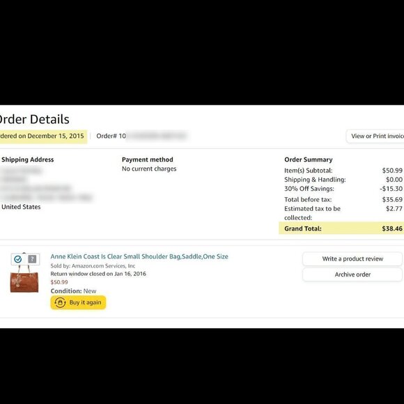 👜 Anne Klein Coast Is Clear Small Shoulder Bag, Pre-Owned 👠 - Picture 11 of 16